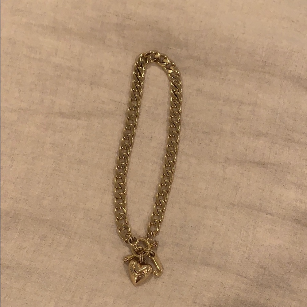 Juicy Couture gold charm necklace